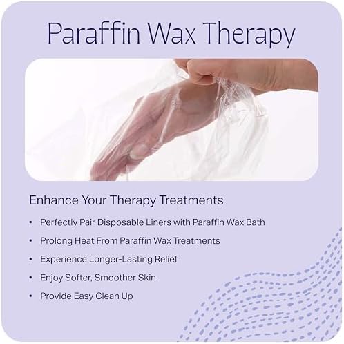 Therabath Disposable Mitt and Boot Liners, for Arthritis and Skin Therapy, Paraffin Wax Liners for Hands and Feet, Use with Insulated Mitts and Boots, for Home and Spa, Made in the USA, 100 Count - Image 3
