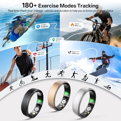 Smart Ring for Women & Men, Health Fitness Tracker Ring - Image 4