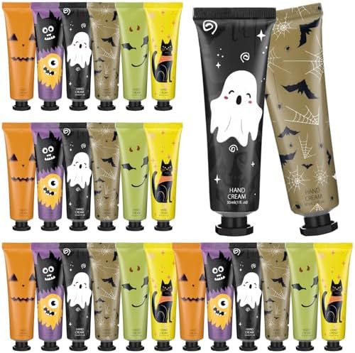 24 Pack Halloween Hand Cream, Halloween Lotion Gifts Bulk for Women by Dansib