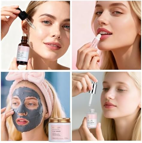 Gifts for Women, Birthday Gift for Women, 30pcs Rose Face Skin Care Set - Image 5