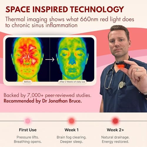 Original NoMore Red Light Therapy for Nose – LED Nasal Device for Dry Nose & Sinus Comfort, No More Colds, USB-Rechargeable Light Therapy - Image 3