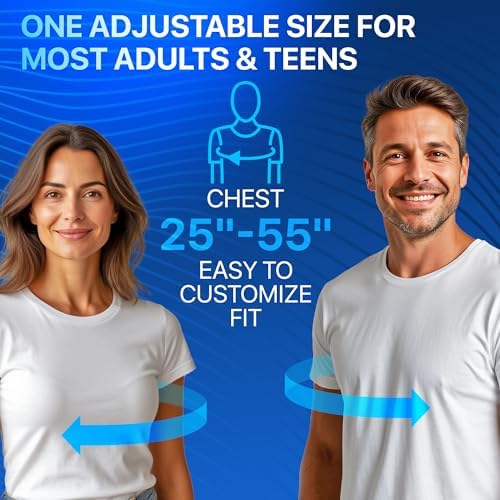 NEW 2026 Posture Corrector for Men & Women – Adjustable Figure-8 Back Brace for Rounded Shoulders & Upper Back Support – Breathable & Invisible Under Shirts – Desk Job & Computer Work – All-Day Brace (1, Black) - Image 5