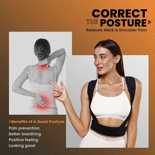 VANRORA Posture Corrector for Women and Men, Adjustable & Comfy Back Brace - Image 3
