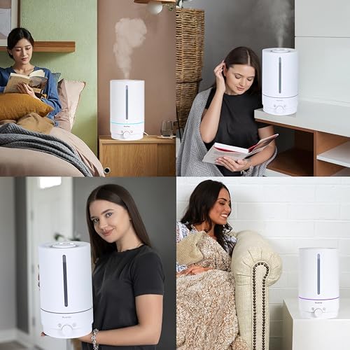 BlueHills 5000 ML XL Essential Oil Diffuser Humidifier Warm&Cool Mist White - Image 3