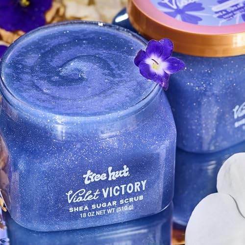 Tree Hut Body Scrub for Women, Violet Victory, 18 Oz - Image 6