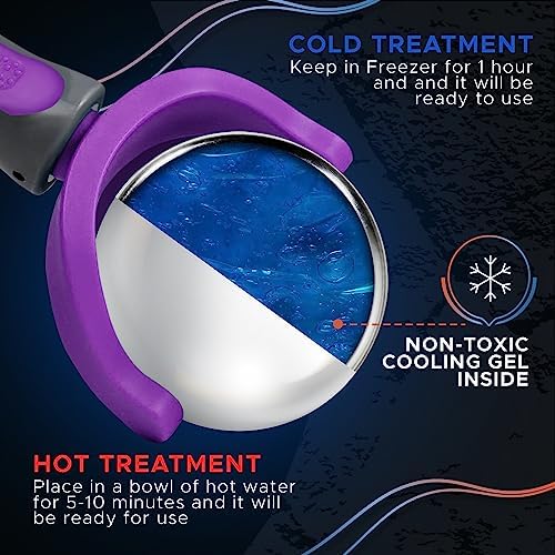 PRIME Fitness Cold Massage Roller Ball | Cold Therapy | Ice Roller Ball with Handle | cryo Stick | Relieve Muscle Pain (Purple) - Image 4