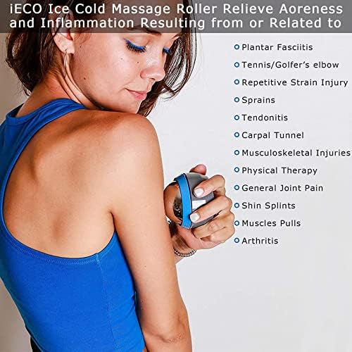 iECO Massage Ice Roller Ball Cold & Heat Therapy Plantar Fasciitis Roller - Image 6