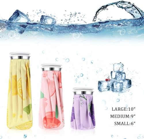 Shihanee 3 Pcs Ice Bags for Injuries Reuse, Multicolor, Fruit Style - Image 2