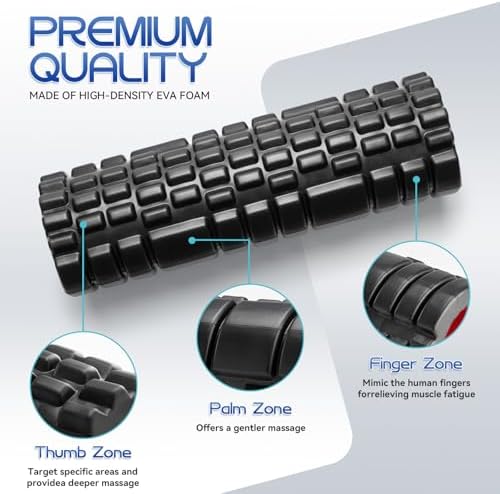Krightlink 2-in-1 18" Foam Roller Set for Deep Muscle Massage - Image 3