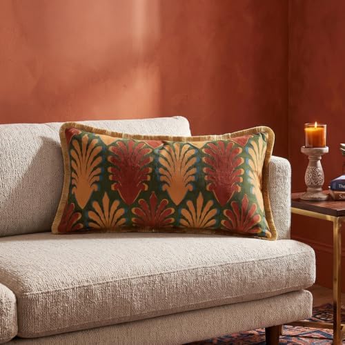 patdrea Designer Vintage Velvet Throw Pillow Cover,12"x28"-OldlegendA - Image 2