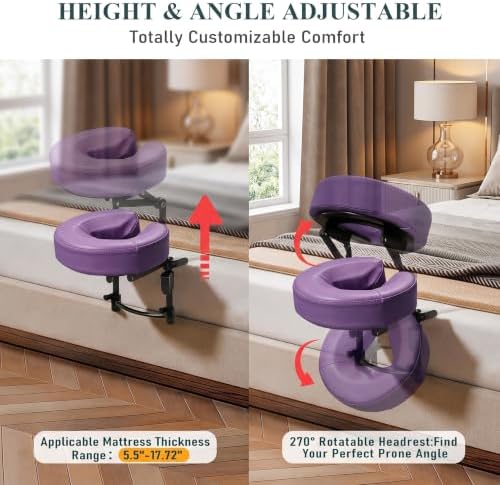 Massage Headrest for Bed, Face Down Massage Pillow & Face Cradle - Image 5