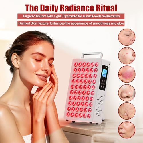 Red Light Therapy Panel for Body & Face, 60 Dual Chip LEDs - Image 2
