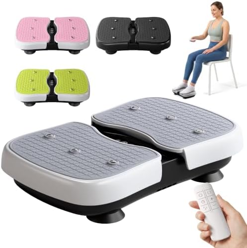 RYGEO Mini Vibration Plate Machine – Portable, Wireless, Rechargeable Quiet Platefor Vibration Massage by RYGEO