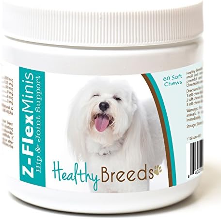 Healthy Breeds Coton de Tulear Z-Flex Minis Hip and Joint Support Soft Chews 60 Count by HealthyBreeds