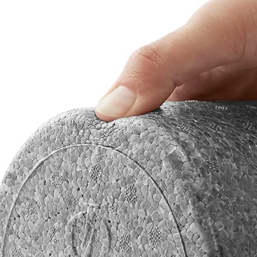 Philosophy Gym 18" High-Density Foam Roller for Exercise, Massage, Muscle Recovery - Round, Gray - Image 4