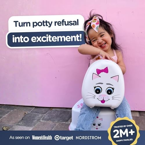 My Carry Potty - Cat Travel Potty, Award-Winning Portable Toddler Toilet Seat for Kids to Take Everywhere - Image 5