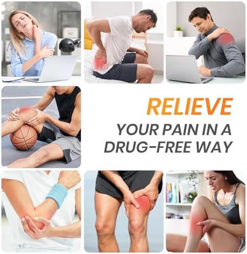AVCOO 3-in-1 TENS Unit Muscle Stimulator with 30 Modes for Pain Relief - Image 2