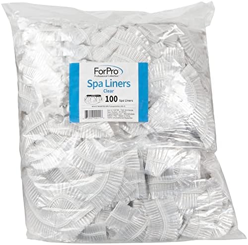 ForPro Professional Collection Spa Liners, Fit All Pedicure Spas, Disposable Pedicure Liners, Clear, 100-Count - Image 2