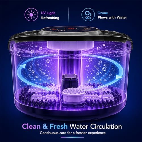 Foot Spa Bath Massager with Heat, Foot Soaking Tub,Ozone & UV, Epsom Salt,Bubbles, Vibration and Blue Light, Tub for Stress Relief,Foot Soaker, Birthday Gifts for Mom Dad Women Men Her Him - Image 2