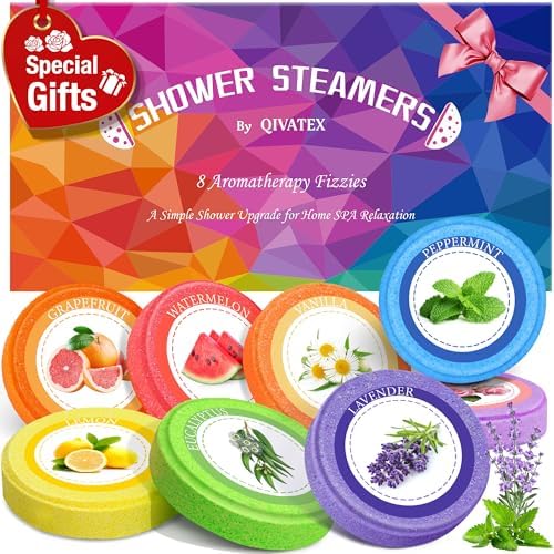 Qivatex Shower Steamers Aromatherapy, Birthday Gifts for Women, Teen Girls by Qivatex