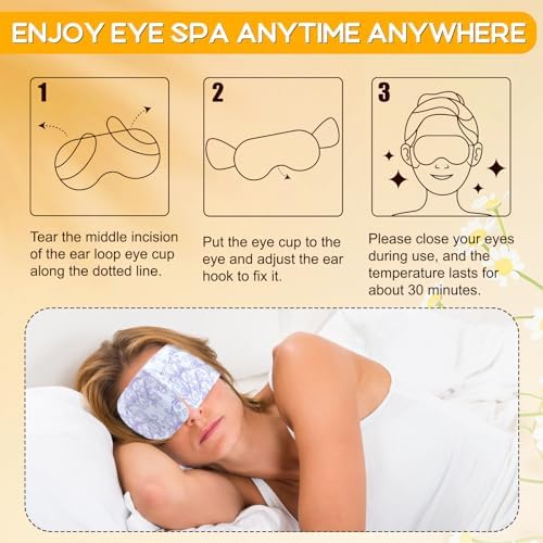 XPCARE 32 Pack Steam Eye Mask Disposable for Dry Eyes Cornea Care-Chamomile - Image 4