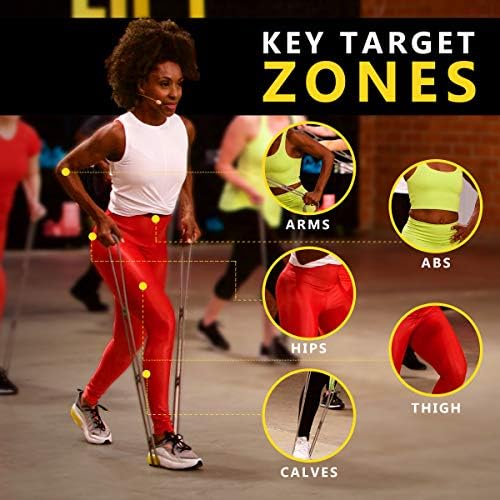 Walk at Home Workout Bands 7 Ring Adjustable Resistance Bands for Working Out Home Workout Walking Exercise Workout Bands Fitness Program Exercise Bands Stretch Bands for Recovery - Image 4