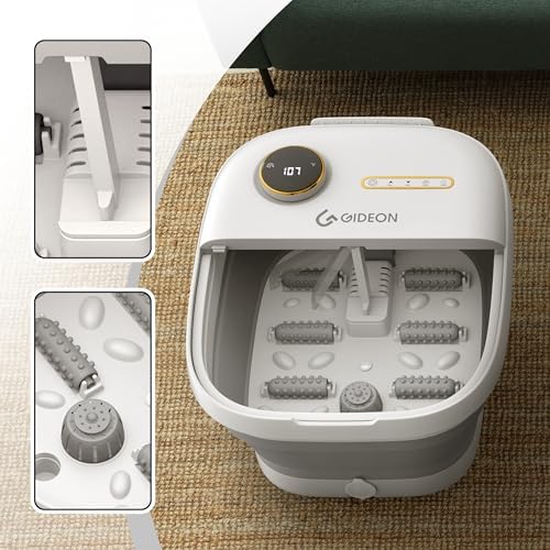 Gideon Foot Spa Massager & Heated Foot Bath, Luxury Therapeutic Massager with Lights and Bubbles - Image 6
