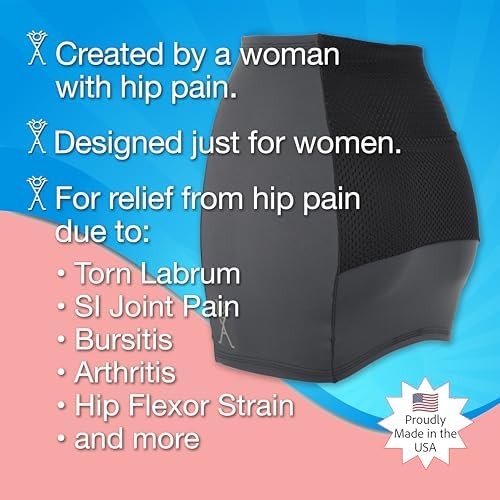 Alki Active® Hip Pain Relief Compression Band for Women - for Sciatic Nerve, Hip Flexor Strain, Torn Labrum, Arthritis, Bursitis, EDS, Fibromyalgia (Large) - Image 4
