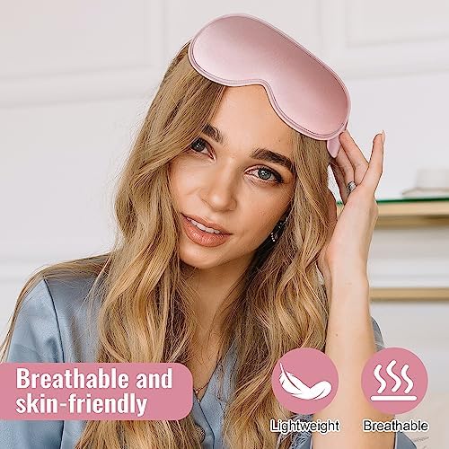 Sleep Mask for Lash Extensions, 3D Contoured Weighted Eye Cover - Image 7
