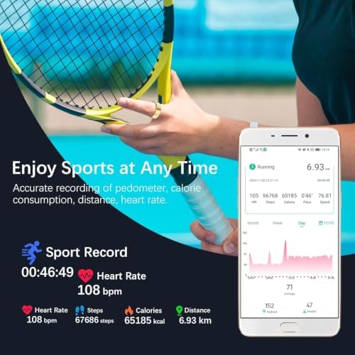 FKGZJF Smart Rings for Women Men, Fitness Ring with Heart Rate, Blood Oxygen, HRV, Stress, Sleep Tracker, Step Tracker, No Subscription Fee, lP68 Waterproof Smart Ring for iPhone & Android (Gold, 8#) - Image 3