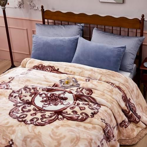 11 lbs Heavy Korean Mink Blanket King Size 86 x 95 inch Silky Soft and Warm, 2 Ply Raschel Bed Blanket for The Cold Night. - Image 7