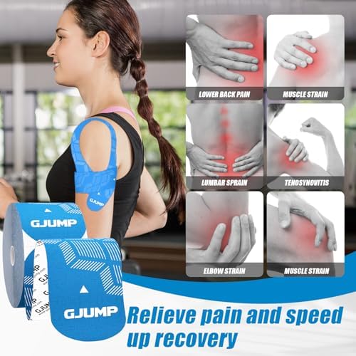 Kinesiology Tape, 40 Count Precut Strips 2 Rolls Original Cotton Tape - Image 3