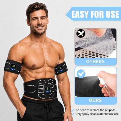 Electronic Muscle Stimulator, Abs Toner, Full Body Fitness Gear Men Women - Image 2