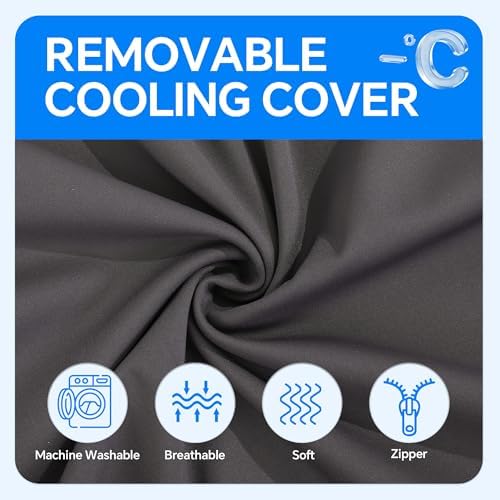 ROYALAY Ergonomic Recliner Lumbar Support Pillow for Elderly, Gel Memory Foam Back Support Cushion with Cooling Washable Cover, Lumbar Pillow for Lower Back Pain Relief Office Chair - Image 3