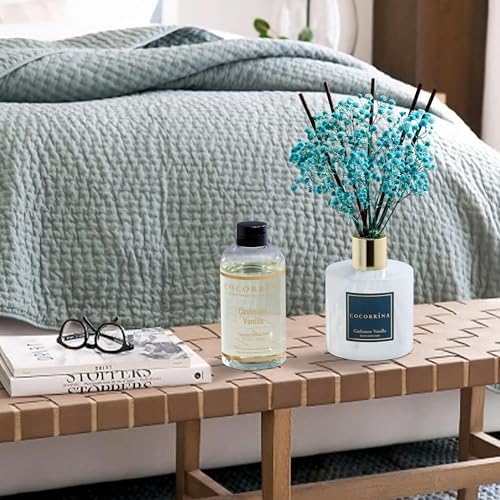 COCORRÍNA Reed Diffuser Refill - Cashmere Vanilla 6.7 Fl.oz Reed Diffuser Refill with 8 Sticks - Image 4