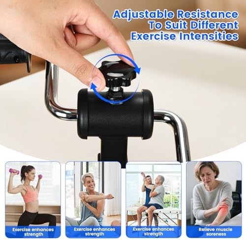 Arm Bike for Physical Therapy, Hand Bike Pedal Exerciser, Portable Arm Exercise Equipment for Arm and Shoulder Workout, Desktop Clamp Design, Suitable for Tabletops 0.4-1.95 in Thick - Image 6