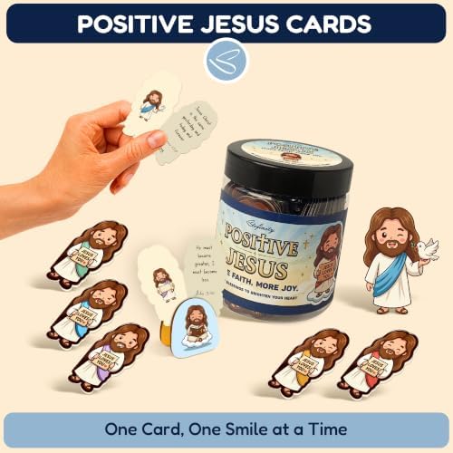 Positive Jesus Cards, Jesus Gifts for Women Jars, Christian Gifts Ideas - Image 3
