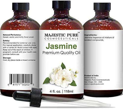 Majestic Pure Essential Oil with Glass Dropper - 100% Pure and Natural - Essential Oils for Diffuser, Aromatherapy, Soap and Candle Making, Jasmine Essential Oil, Jasmine Oil, 4 Fl Oz (Pack of 2) - Image 6