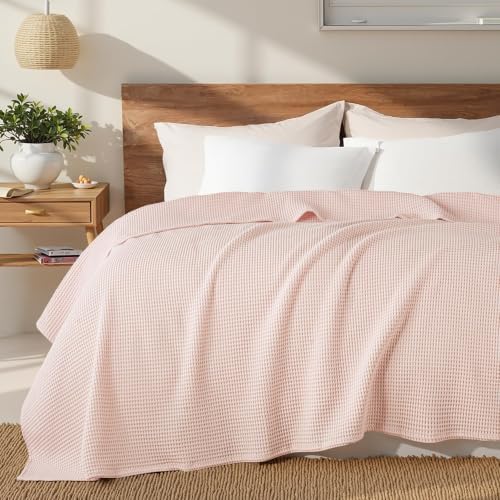 Exclusivo Mezcla 100% Cotton Breathable Waffle Blanket King Size, 90"x104" - Image 4