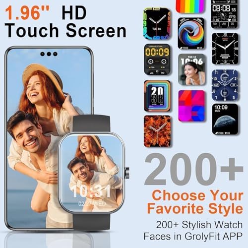 Smart Watch for Men Women(Answer/Make Calls), 2026 New 1.85" HD Smartwatch, Fitness Tracker with 110+ Sport Modes, IP68 Waterproof, Heart Rate/Sleep/Step Monitor, Activity Tracker for Android iOS - Image 3