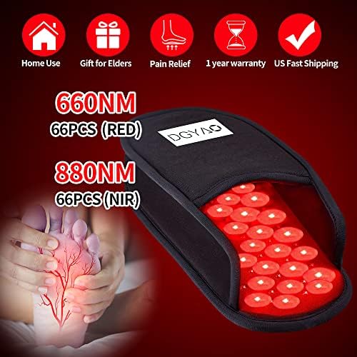 Red Infrared Light Therapy for Foot Pain Relief 660 & 880NM Deeper Therapy Device with Auto Off Timer (Single) - Image 4