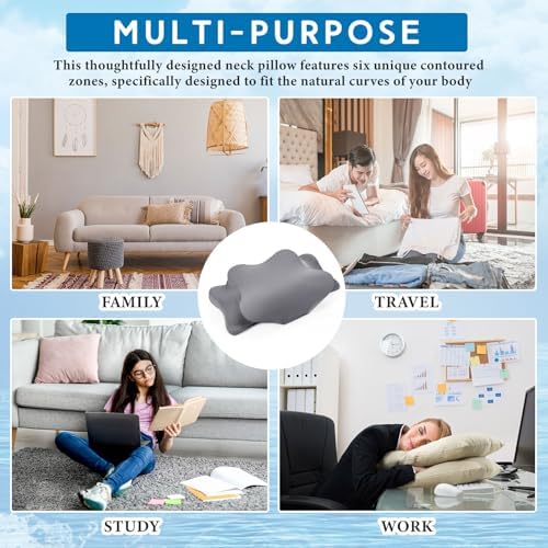 Hahafelt Cooling Cervical Pillowcase Cover with Envelope Closure (Only Pillow Case) Ergonomic Neck Pillowcase Smooth Soft Cool Pillow Cover for Side Back Stomach Sleepers(Dark Gray,Standard Size) - Image 7