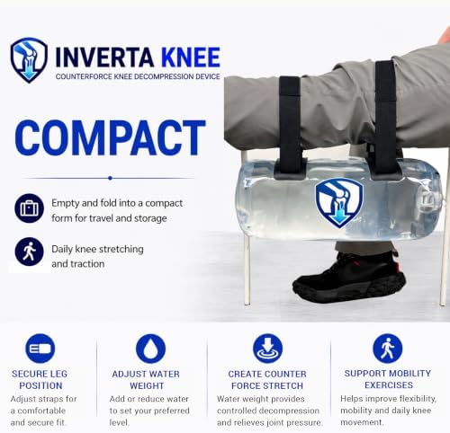 Inverta Knee Counterforce Knee Inversion Device for Leg Stretching & Joint Support, Adjustable Knee Extension Trainer for Mobility, Flexibility & Home Rehabilitation Exercise Equipment - Image 5
