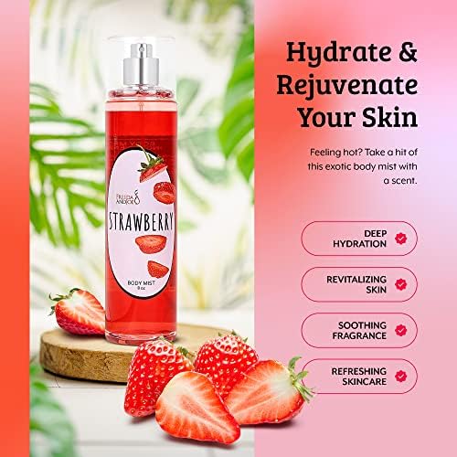Home Spa Gift Deep Moisturizing Fragrance Body Lotion - (Strawberry) - Image 4