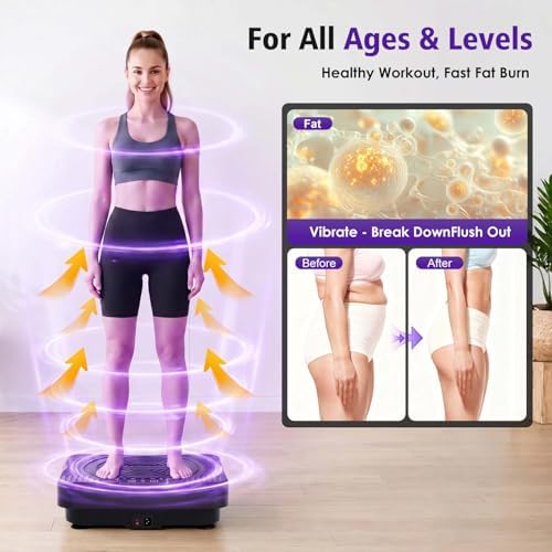Homesy Vibration Plate Exercise Machine Shake Plate for Lymphatic Drainage - Image 2