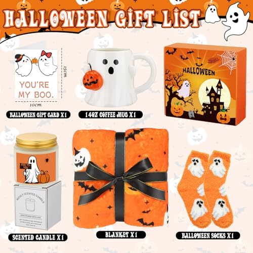 Vesici Boo Basket Stuffers for Women Cute, Halloween Basket Set Gift - Image 3