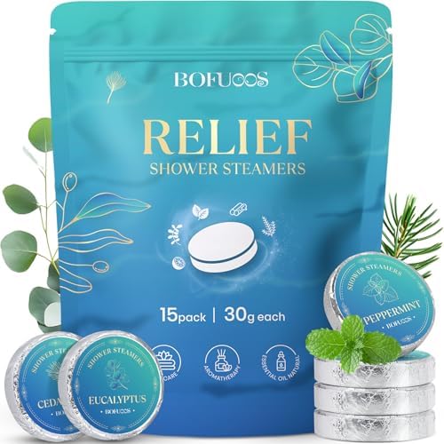 Shower Steamers Aromatherapy with Essential Oils for Relaxation by BofuoosBathSpa