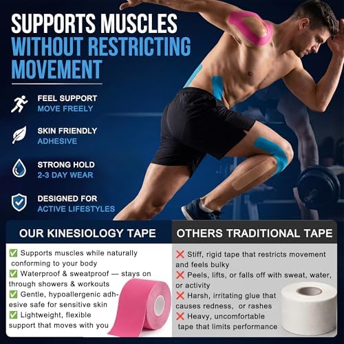 Kinesiology Athletic Tape Roll Sports Kinesio Tape for Skin Uncut - Image 5