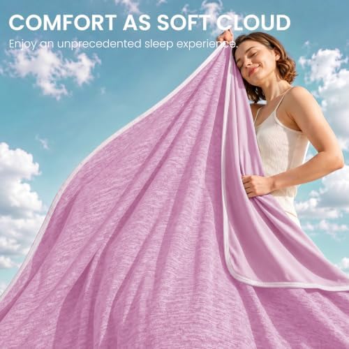 Topcee Cooling Blanket for Night Sweats Absorbs Heat to Keep Adults, Children Cool on Warm Nights, Q-Max 0.5 Cooling Blankets for Hot Sleepers, Ultra-Cool Lightweight Sofa Throw Blanket (50"x70") - Image 6