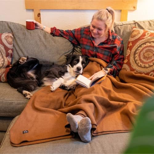 Arcturus Tahoe Wool Bed Blanket | Soft, Breathable Wool Blanket for Year-Round Comfort - Queen Size (90"x 108") | Thick & Washable (Camel) - Image 7